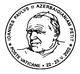 Comunicato 9/02 della visita di Sua Santità Giovanni Paolo II in Azerbaijan (22-23 maggio 2002) In occasione della visita di Sua Santità Giovanni Paolo II in Azerbaijan, dal 22 al 23 maggio 2002, le