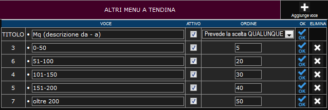 Pagina 26 Province Comuni Altri Menu a tendina Se nel Motore di