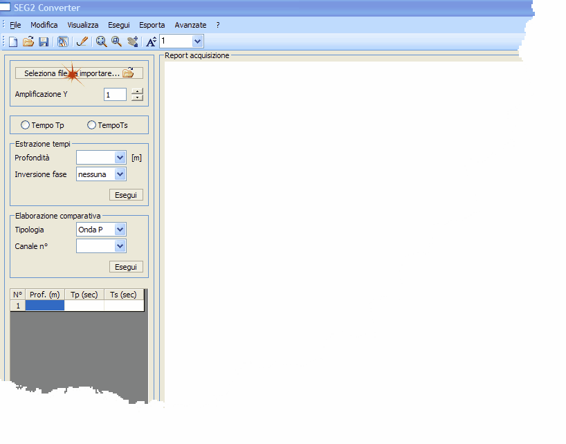 13 Per riprendere l'estrazione salvata in un file di lavoro non è necessario eseguire queste operazioni Le informazioni possono essere inserite manualmente oppure si può procedere ad una importazione