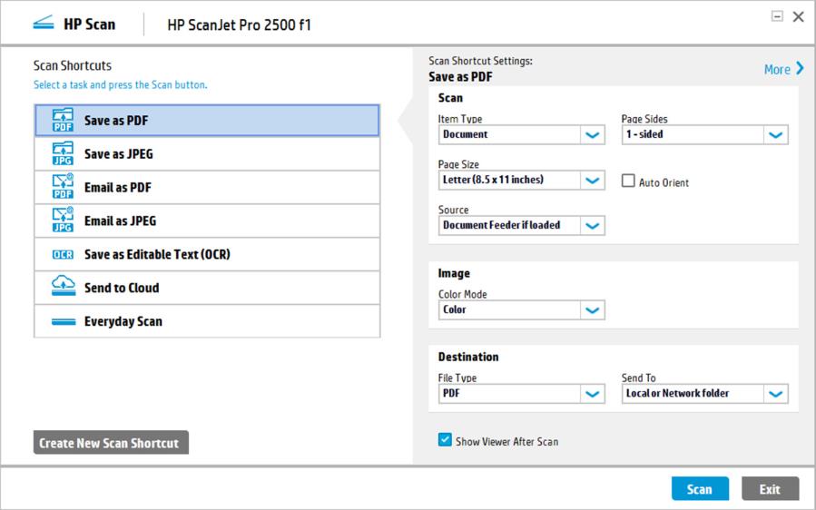 Software HP Scan Semplice e veloce: il software HP Scan ti consente di personalizzare le diverse opzioni al fine di ottimizzare, inviare e archiviare documenti e immagini digitalizzati.