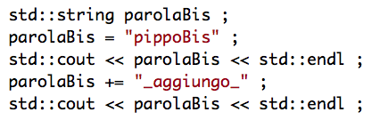 Le stringhe in C e C++ Le parole sono gestite da vettori di lettere in C La dimensione della stringa deve essere scelta con cautela La funzione sprintf permette di cambiare il contenuto della stringa