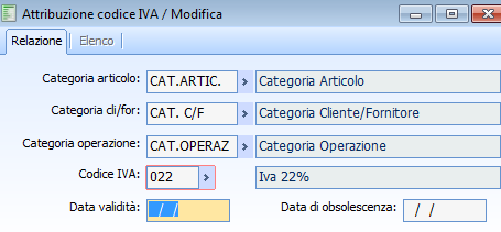 Per la gestione dei moduli archivi contabili: Archivi contabili attribuzione codici iva Ove presenti agganci con iva al 21% dovranno