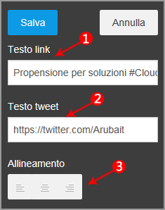 Confermare le operazioni con il pulsante Salva- 2.