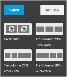 SuperSite Versione 7, ad esempio, inserire un Immagine nella colonna: Confermare le operazioni con il pulsante Salva- Widget HTML Il Widget HTML consente di gestire i