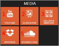 5. SoundCloud Widget YouTube Il Widget YouTube consente l inserimento di un video YouTube nel proprio sito web creato con SuperSite Versione 7.