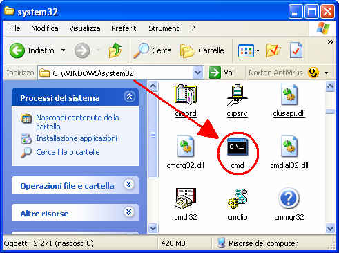 Il comando di linea Per compilare e vedere i vostri file java, avrete bisogno di quella piccola applicazione che si chiama CMD, e si trova nella cartella C:\Windows\System32, cercatela e copiatela