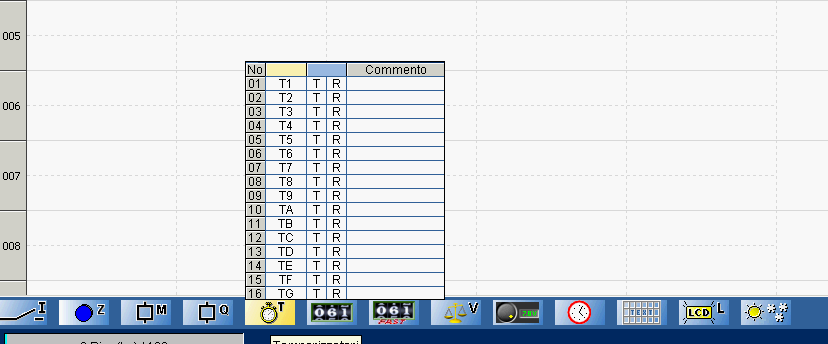 Uso dei Temporizzatori Contatto che si apre/chiude in accordo con lo stato corrente del temporizzatore Comando e Reset del