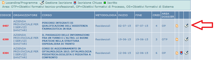 MODALITÀ DI PRE-ISCRIZIONE AGLI EVENTI FORMATIVI CON PROVIDER SERVIZIO FORMAZIONE La pre-iscrizione va effettuata on-line sul portale www.ecmtrento.