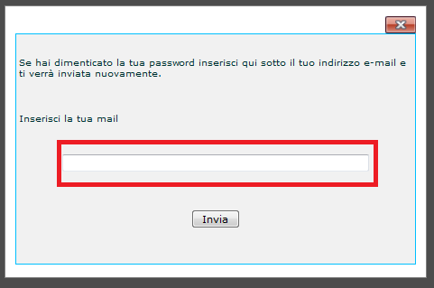 Nel caso in cui non vi sia la possibilità di recuperare la Password d accesso associata allo UserID è possibile consultare un apposito link