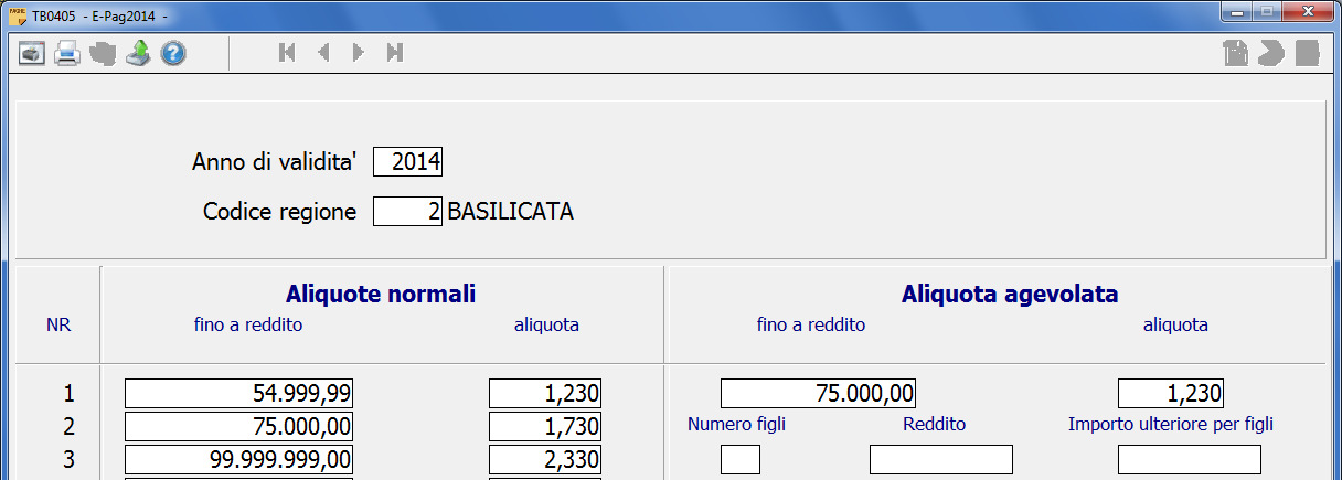 Addizionale regionale Basilicata Con Legge regionale n. 8/2014, art. 16, c.