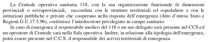 Nei Comitati Provinciali di Protezione Civile sono distinte 14 funzioni.