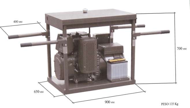 10628 GRUPPO ELETTROGENO BARELLATO Potenza continua versione 6.5 kva e 12.