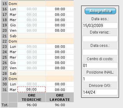 L orario dovrà essere sistemato dall azienda La sistemazione dovrà essere fatta dall azienda, in quanto, nel caso in cui sia stata effettuata qualsiasi sistemazione, il centro non va a cancellare i