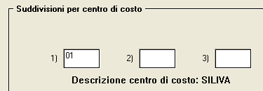 Filtro: Cdc1 Valore Filtro : 01 Solo i dipendenti dell azienda che hanno centro di costo pari ad 01 saranno visibili a cartellino con la login e la password determinati al punto inserimento area.