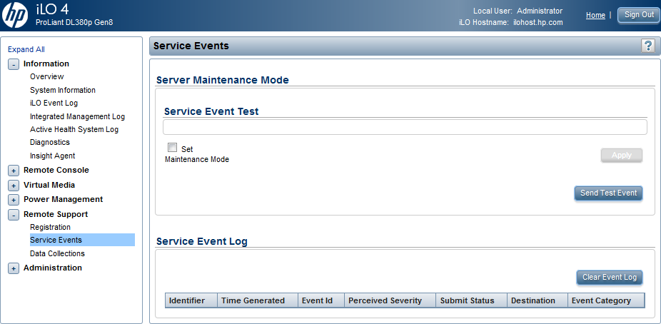 Capitolo 2: Configurazione dei server ProLiant Gen8 e Gen9 Console. Questo comportamento è normale.