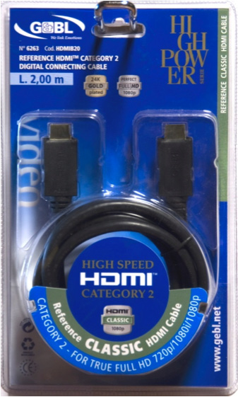 LINEA HIGH POWER HDMI Caratteristica tecnica fondamentale del prodotto in primo piano Utilizzo codice colore differente per ciascuna gamma nella fascia superiore Riconoscibilità della linea Codice