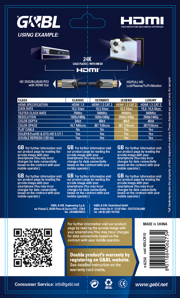 LINEA HIGH POWER HDMI LEGEND