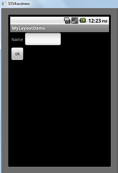 TableLayout Il TableLayout dispone i figli in righe e colonne.