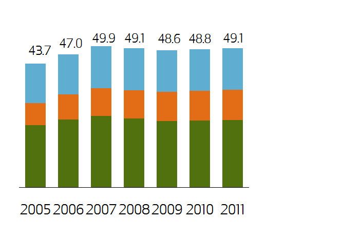 lo scenario del credito alle famiglie gli impieghi alle famiglie graduale miglioramento dal 2010 dopo il peggioramento del 2009, maggiore vivacità del comparto del credito al consumo che assumerà