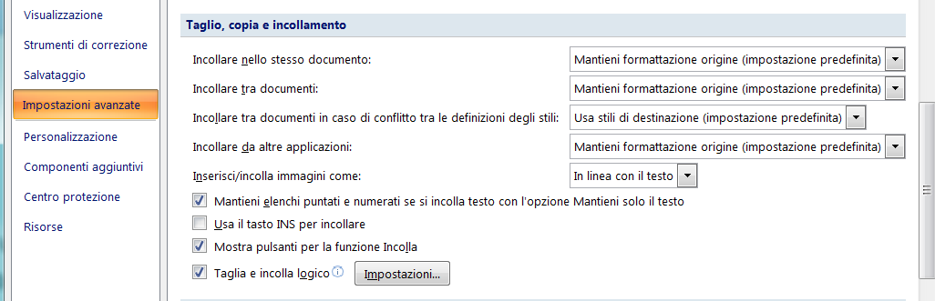 La disposizione testo attorno all immagine W2003: Strumenti opzioni modifica Controlla con che stile di disposizione