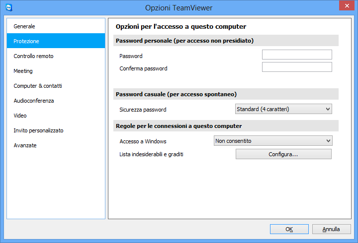 Opzioni Nella finestra Impostazioni proxy è possibile configurare l accesso ad Internet tramite un server proxy. 13.