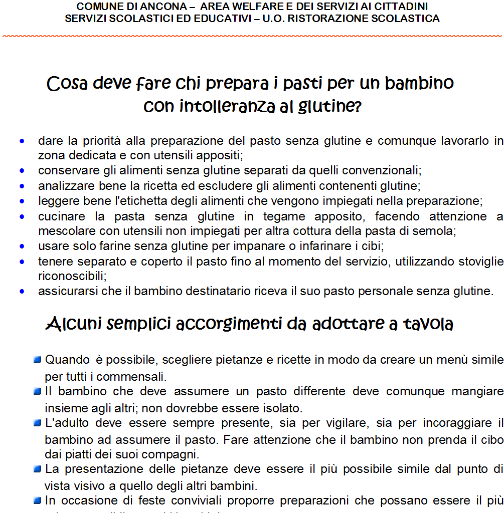 tabella nutrizionale