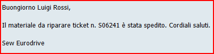 SEW-EURODRIVE Service Strategy 23 Mail