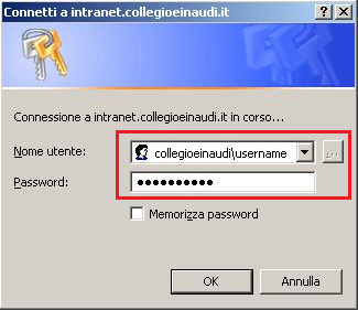 GUIDA AI SERVIZI DELLA INTRANET DEL COLLEGIO EINAUDI CONFERMA ANNO ACCADEMICO 2015/16 Accedere alla seguente URL: https://intranet.collegioeinaudi.