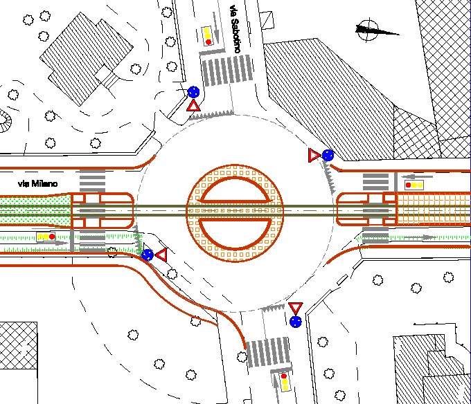 Il progetto La riorganizzazione della circolazione veicolare in sicurezza Le rotatorie semaforizzate al transito tranviario Le lanterne semaforiche