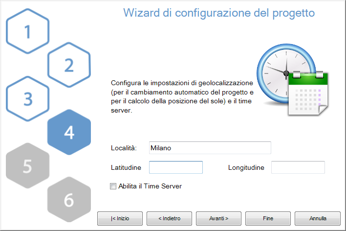 4.1. CREARE UN PROGETTO Passo 3 : inserire l indirizzo IP per connettersi al server, utilizzando la rete locale o il nome host e la porta (se differenti da quelle predefinite) per la connessione