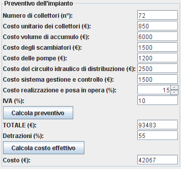 software di funzionamento stimabile in 64 l/min. Nelle condizioni di progetto, la potenza massima risulta pari a circa 460 kw.