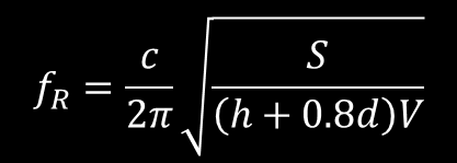 Fonoassorbimento per risonanza di cavità Quando un onda sonora va ad incidere sull ingresso del risuonatore l aria contenuta nel suo collo viene posta in oscillazione mentre l aria contenuta nella