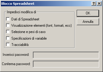 Capitolo 2: Esempi Passo-Passo Con i prodotti di STATISTICA Enterprise, solo gli utenti con i permessi di Amministratore di Sistema potranno modificare le impostazioni di Tracciabilità su Spreadsheet.