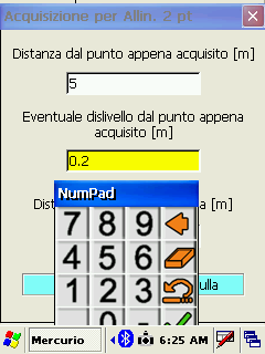 Selezionare Allineamento 2pt. (fig 69) 4. inserire nel campo Intervallo in num. Epoche (fig 70) il numero dei dati da mediare per l assegnazione, generalmente 3 5. andare sulla pagina Punto fig68 fig.