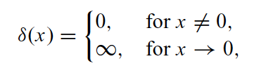 Densità di stati elettronica in nanostrutture δ è la funzione Delta di Dirac: Utilizziamo una properietà di quasta funzione legata alla definizione dell'