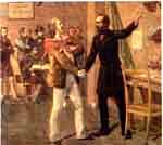 Racconta qualche cosa della vita del personaggio a sinistra... Giuseppe Mazzini e Giuseppe Garibaldi furono dei grandi uomini politici italiani.