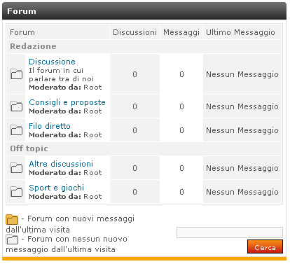 Possiamo, per ogni forum, modificarne il nome, la categoria di appartenenza e la descrizione.