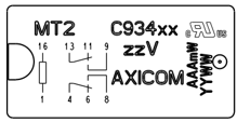 CAPITOLO 2. REALIZZAZIONE HARDWARE DELLA BOARD DI CIRCUITI LINEARI 33 Il relè MT2-C93432 è dotato di 8 pin esterni [10] come mostrato in Figura 2.11, in particolare: Figura 2.