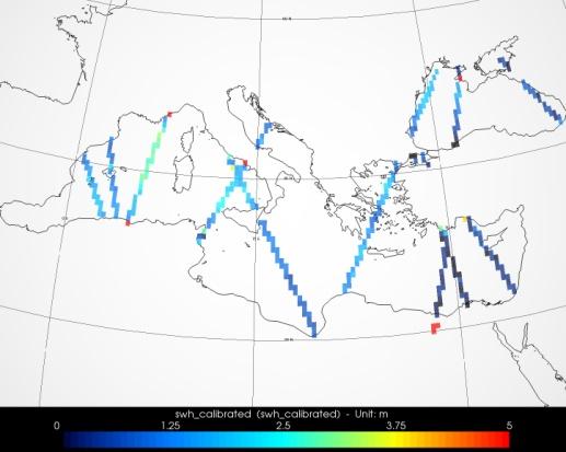 Fig. 17 - tracce dei satelliti disponibili sul Mediterraneo il giorno 10/11/2010 Fig.