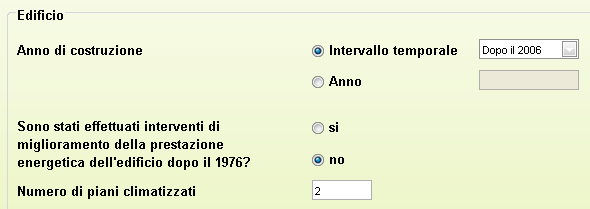 5 METODO DI CALCOLO UTILIZZATO PERMESSO DI COSTRUIRE_ precedente al 20 Luglio 2007 EDIFICIO ESISTENTE CALCOLO