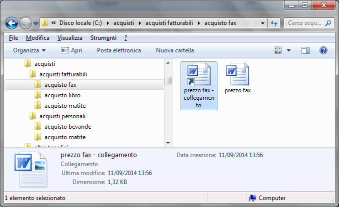 Modulo 1 - Nuova ECDL G. Pettarin - Computer Essential Da questo menu scegliete la voce Crea collegamento.