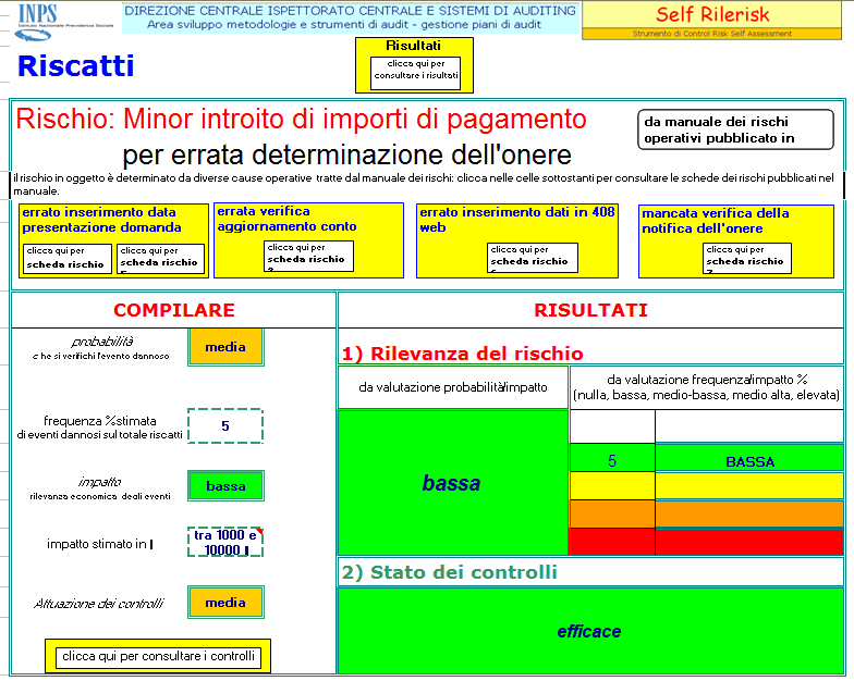 Il CRSA Corso per Internal Auditors, Rm, 29-30 /10 09 Direzione Centrale Ispettorato Centrale e