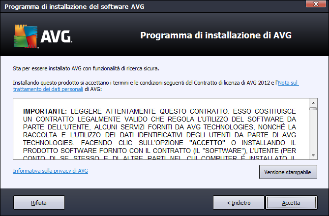 installazione procederà quindi nella lingua prescelta. Attenzione: in questa fase viene selezionata solo la lingua per il processo di installazione.