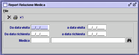 3.3.2.7 Fatturazione Si accede alla procedura dalla maschera Report fatturazione (menu STAMPE FATTURAZIONE Fig. ).