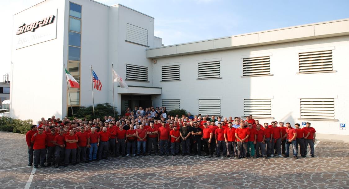 Snap-on Equipment Europe Key Facts 166 M$ Equipment Europe 503 Employees 45 Employees in R&D Correggio - Wheel Balancers, Tyre Changers, Wheel Aligners Unterneukirchen - Brake & Suspension Testers,