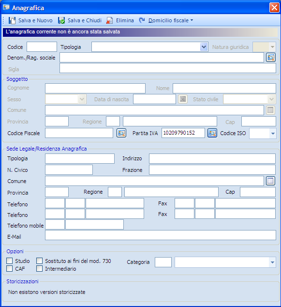 Come avviare l interrogazione dell archivio Registro Imprese La funzione di interrogazione dell archivio Registro Imprese in Anagrafica unica può essere avviata in due modalità: - In caso di