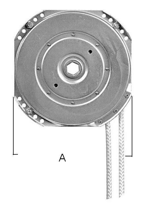 ARGANI A CORDONE AUTOFRENANTE TIPO ARNO A=. 195 Set* completo (precisare se posizionato a DX o SX) Portata kg.