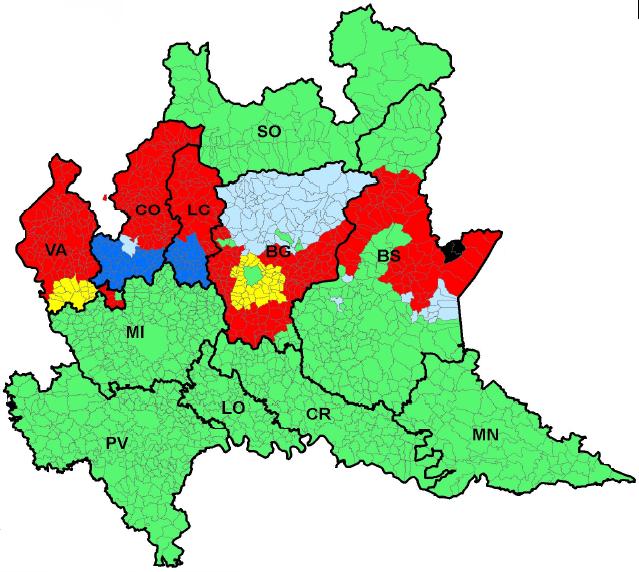 La cartografia catastale in Lombardia 689 Comuni con mappe pre-unitarie «a perimetro aperto», non aggiornate nel secondo dopoguerra, come