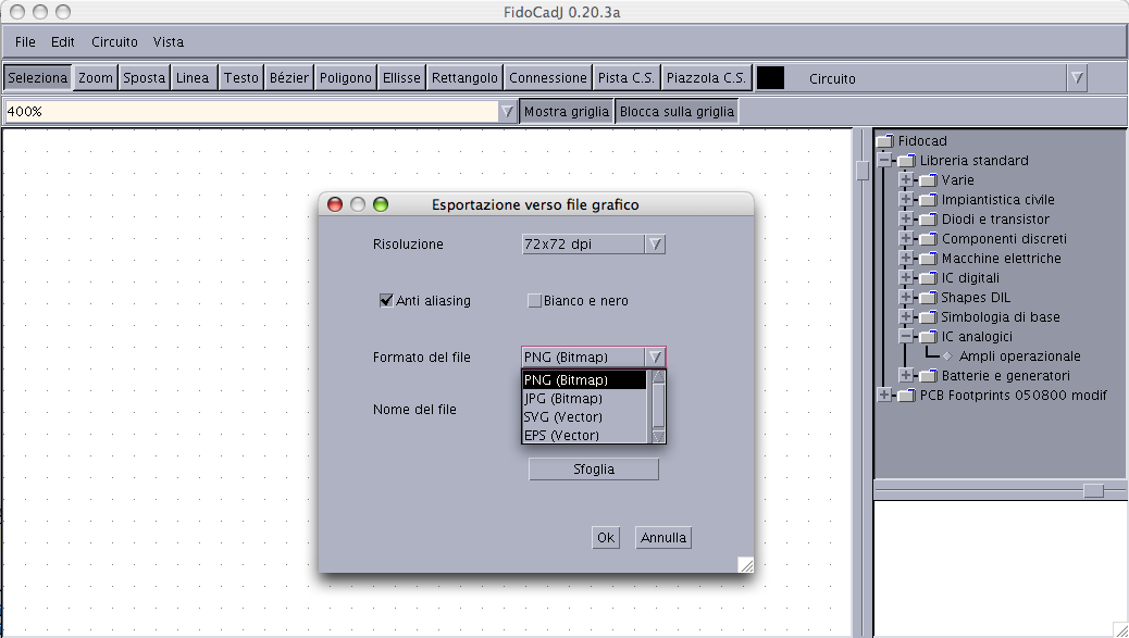 2.9. Opzioni linea di comando Figura 2.21.: L aspetto del programma sotto MacOSX, utilizzando il look & feel Motif. p w = r p (t w + 2t margin ) (2.