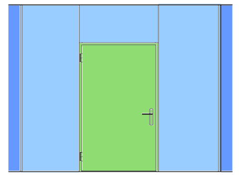 14: «Se una porta tagliafuoco viene testata in una parete leggera a norma EN 1363-1, questa puo essere installata nello stesso modo in una parete con struttura in legno o acciaio con rivestimento di